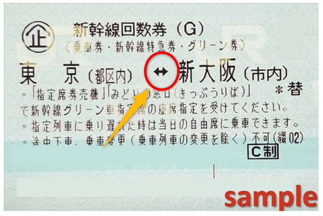 東京⇄新大阪 指定席回数券